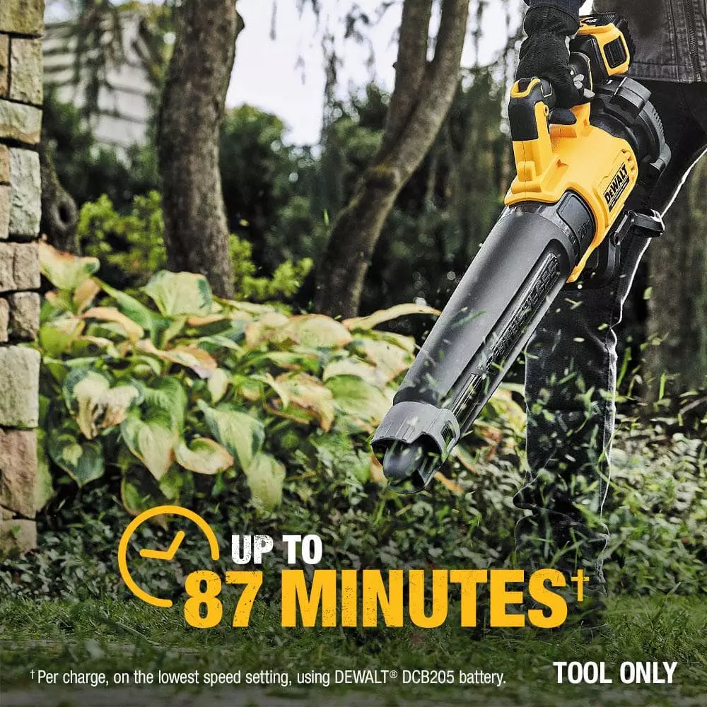 DEWALT 20V MAX 125 MPH 450 CFM Cordless Brushless Battery Powered Handheld Leaf Blower (Tool Only) - Image 9