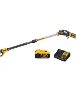 DEWALT 20V MAX 8in. Cordless Battery Powered Pole Saw Kit with (1) FLEXVOLT 4Ah Battery, Charger & Sheath