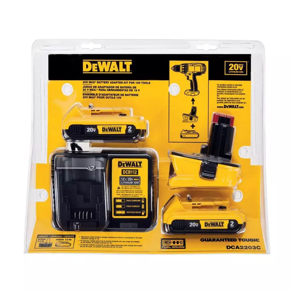 DEWALT 18-Volt to 20-Volt MAX Lithium-Ion Battery Adapter Kit (2-Pack) - Image 4