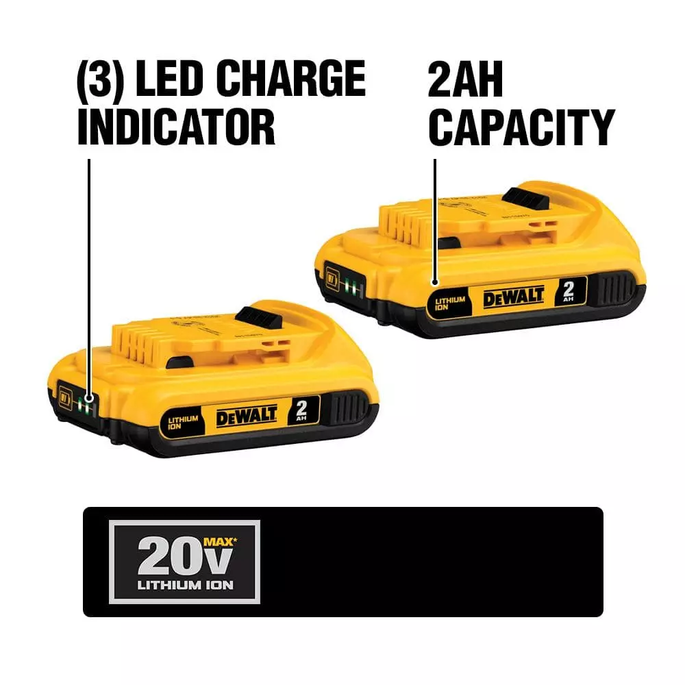 DEWALT 18-Volt to 20-Volt MAX Lithium-Ion Battery Adapter Kit (2-Pack) - Image 2