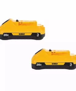 DEWALT 20-Volt MAX Compact Lithium-Ion 3.0Ah Battery Pack (2-Pack)