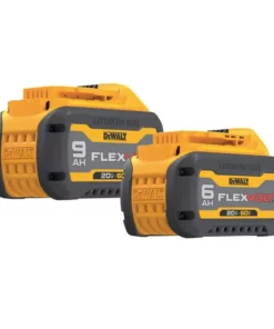 DEWALT FLEXVOLT 20-Volt/60-Volt MAX Lithium-Ion Battery Pack with 9.0 Ah and 6.0 Ah Battery Packs (2-Pack)
