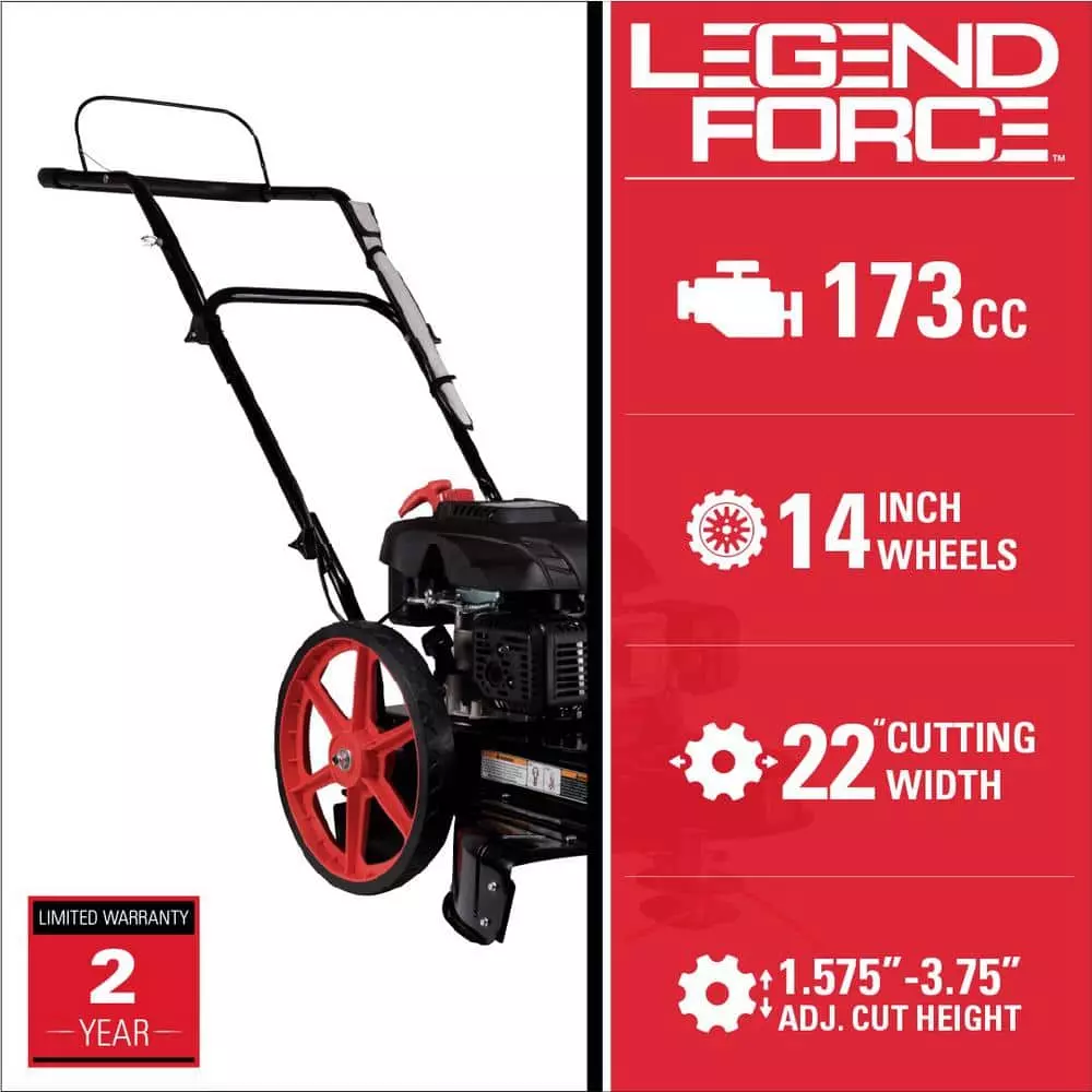 Legend Force 22 in. 173 cc Gas Walk Behind String Trimmer/Mower - Image 2