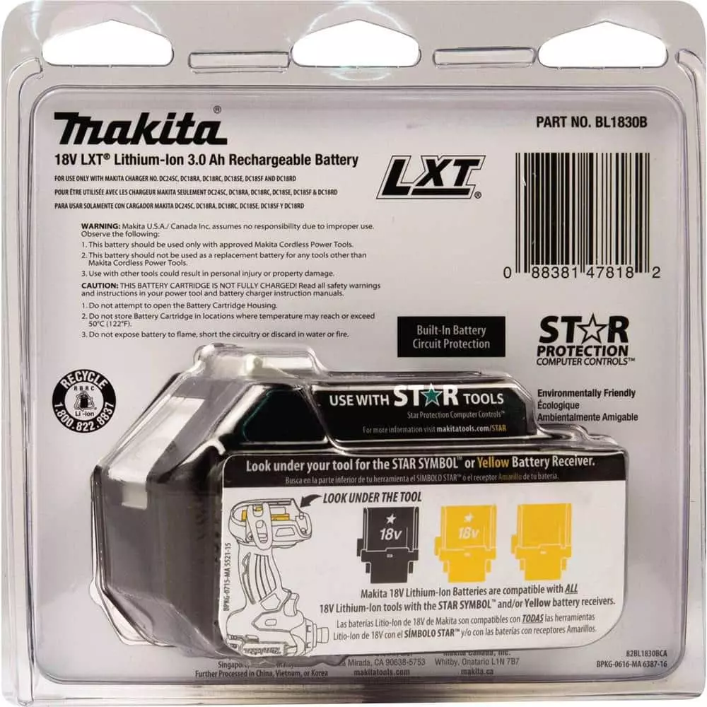 Makita 18V LXT Lithium-Ion High Capacity Battery Pack 3.0Ah with Fuel Gauge - Image 8