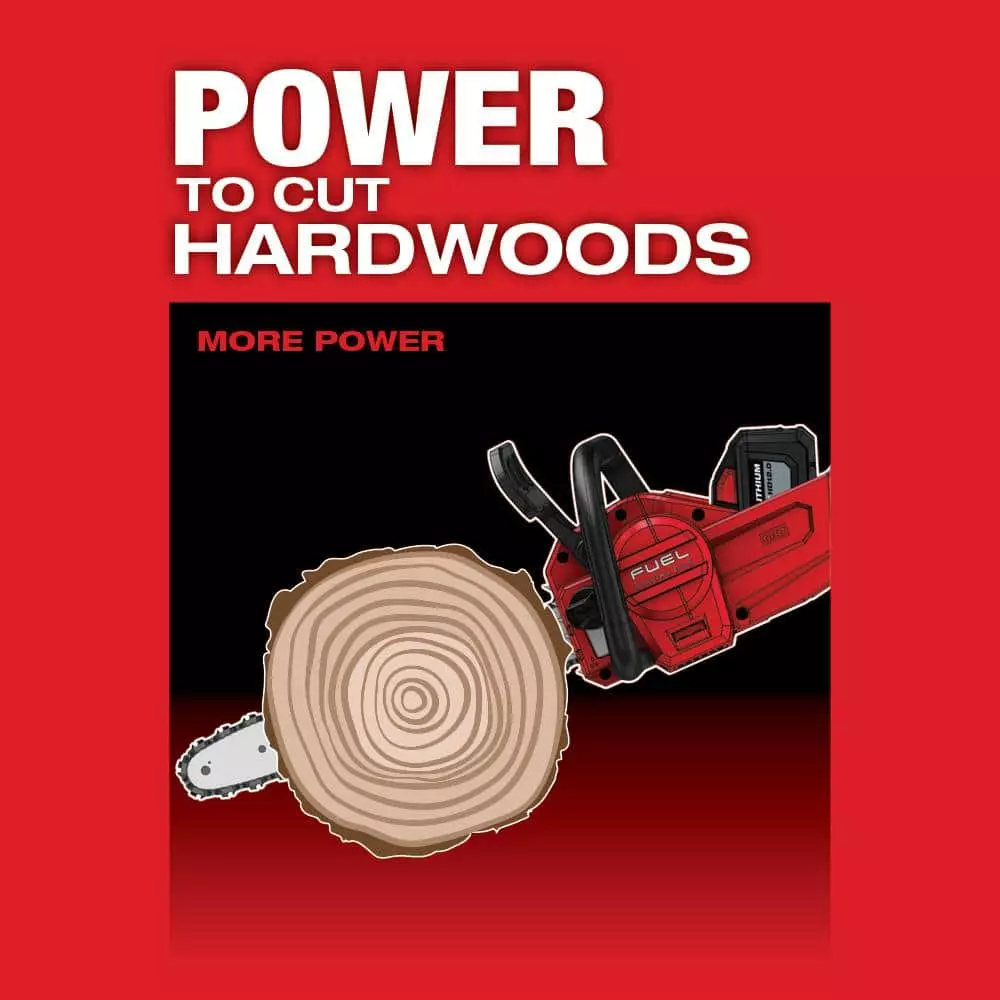 Milwaukee M18 FUEL 18-Volt Lithium-Ion Brushless Cordless 16 in. Chainsaw W/ M18 5.0Ah Battery - Image 6