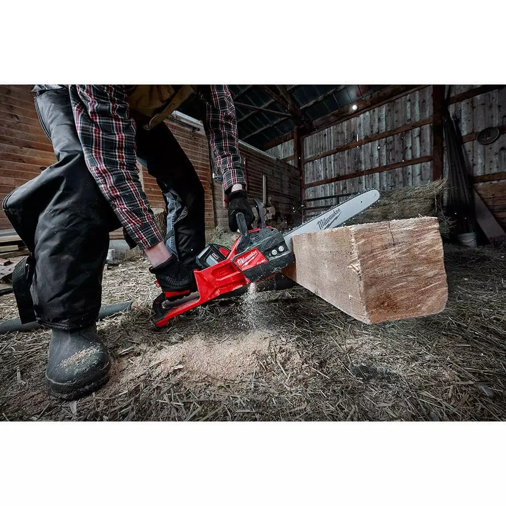 Milwaukee M18 FUEL 18-Volt Lithium-Ion Brushless Cordless 16 in. Chainsaw W/ M18 5.0Ah Battery - Image 12