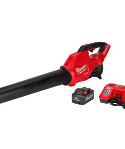 Milwaukee M18 FUEL 120 MPH 450 CFM 18-Volt Lithium-Ion Brushless Cordless Handheld Blower Kit with 8.0 Ah Battery, Rapid Charger