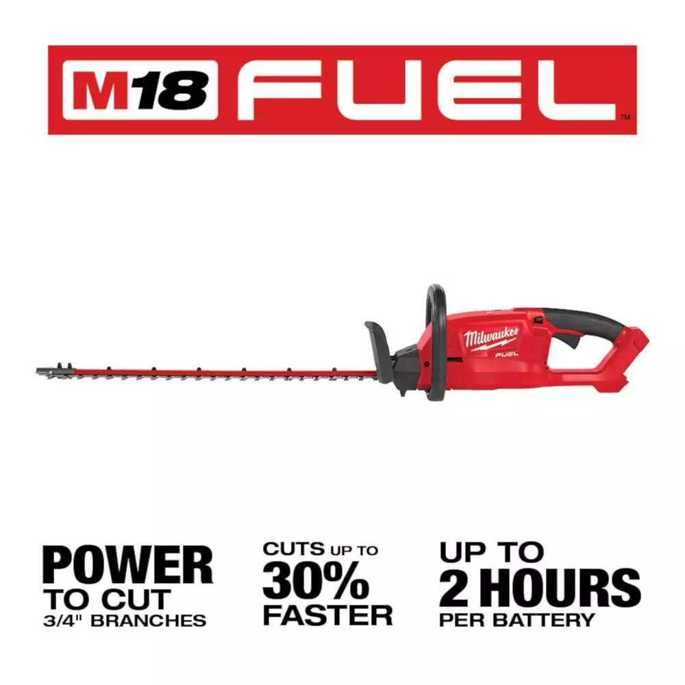 Milwaukee M18 FUEL 10 in. 18V Lithium-Ion Brushless Electric Cordless Pole Saw & M18 FUEL 24 in. Hedge Trimmer Combo Kit (2-Tool) - Image 5