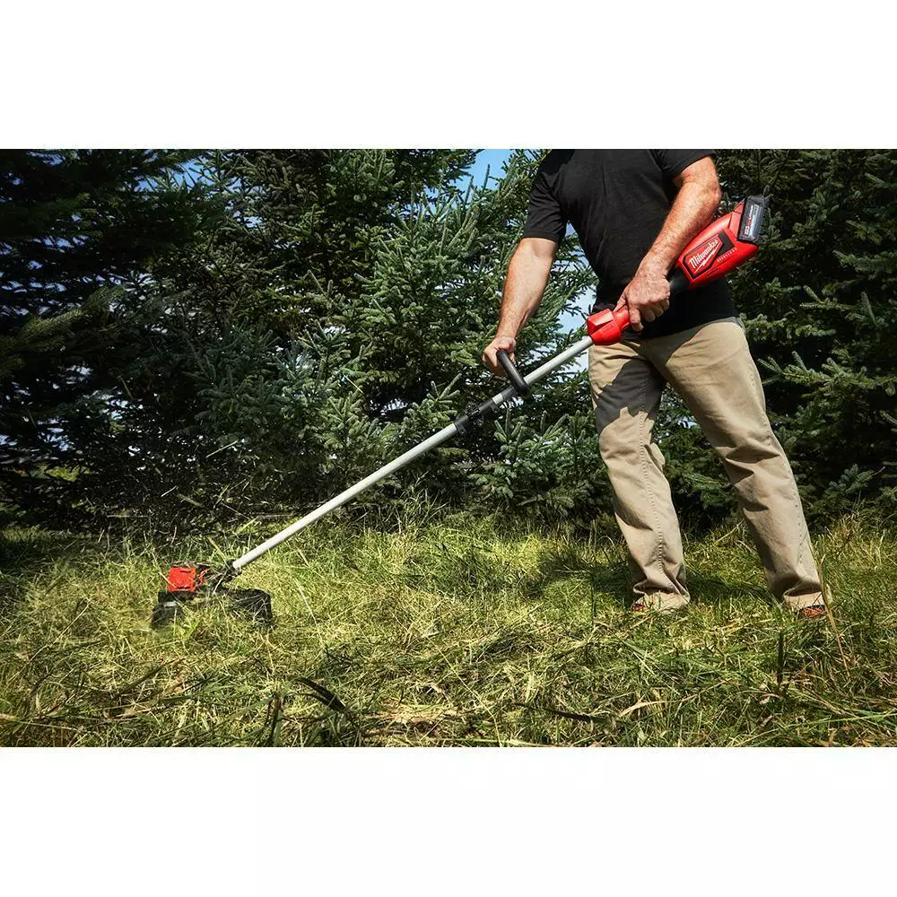 Milwaukee M18 18V Lithium-Ion Brushless Cordless String Trimmer, 6.0 Ah Battery, Charger and M18 FUEL Hedge Trimmer Combo Kit - Image 9