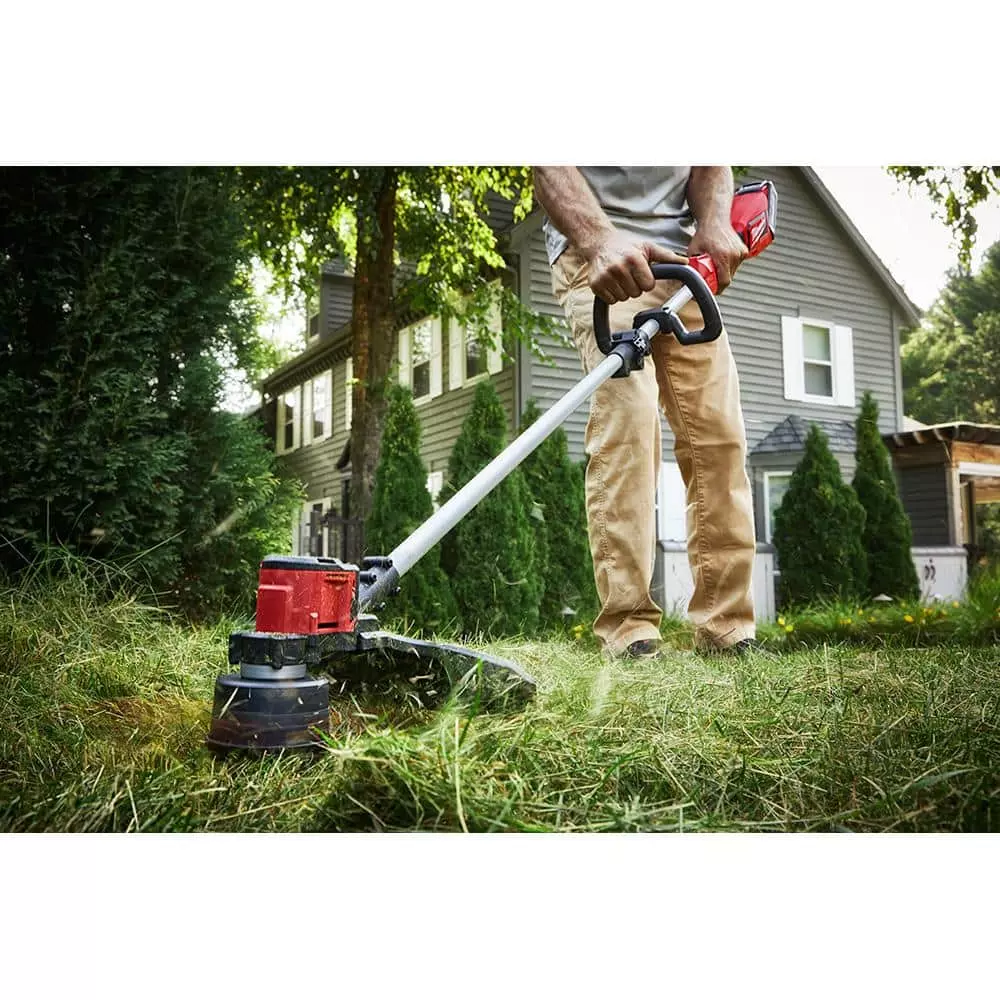 Milwaukee M18 18V Lithium-Ion Brushless Cordless String Trimmer, 6.0 Ah Battery, Charger and M18 FUEL Hedge Trimmer Combo Kit - Image 11