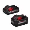 Milwaukee M18 18-Volt Lithium-Ion HIGH OUTPUT XC 8.0 Ah and 3 Ah Battery (2-Pack)