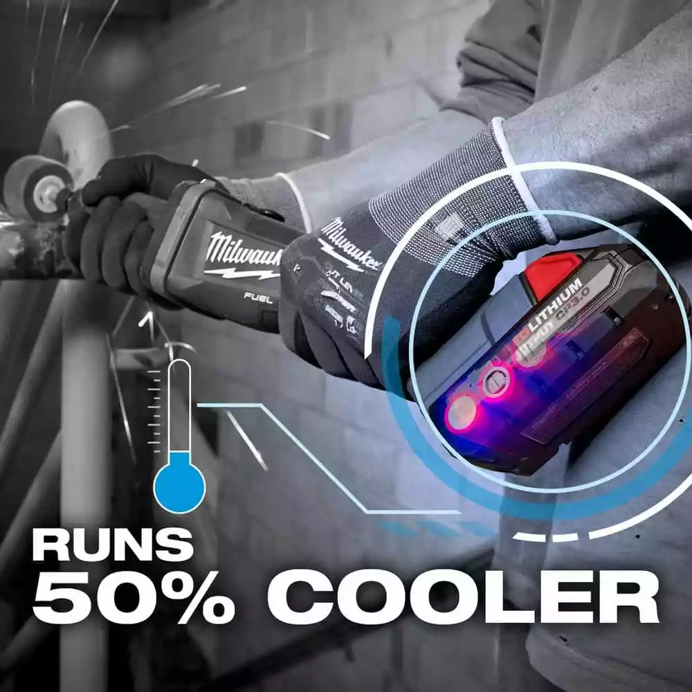 Milwaukee M18 18-Volt Lithium-Ion HIGH OUTPUT XC 8.0 Ah and 3 Ah Battery (2-Pack) - Image 6