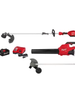 Milwaukee M18 FUEL 18-Volt Lithium-Ion Brushless Cordless QUIK-LOK String Trimmer/Blower Combo Kit with Edger Attachment(3-Tool)