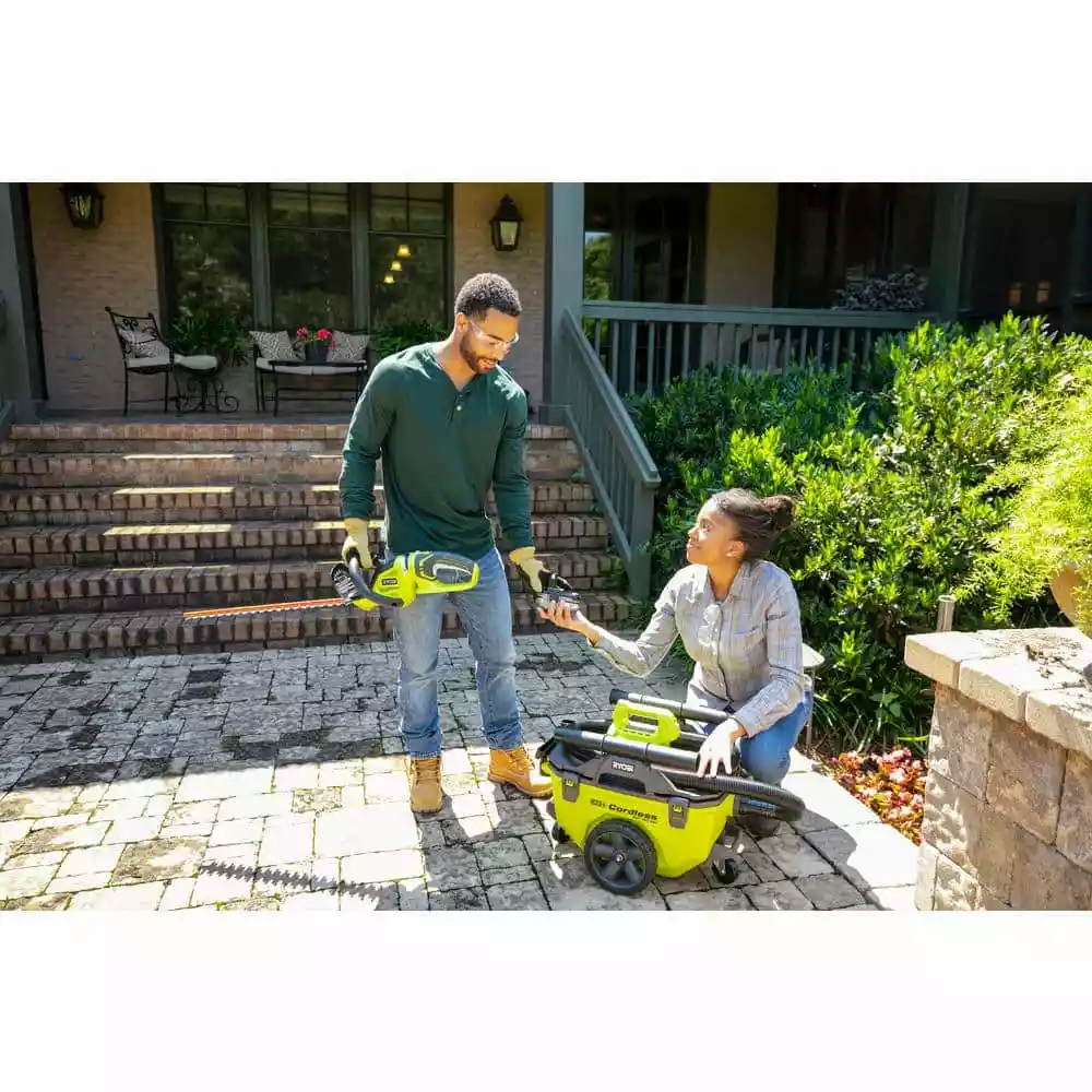 RYOBI ONE+ 18V 22 in. Cordless Battery Hedge Trimmer with 1.5 Ah Battery and Charger - Image 6