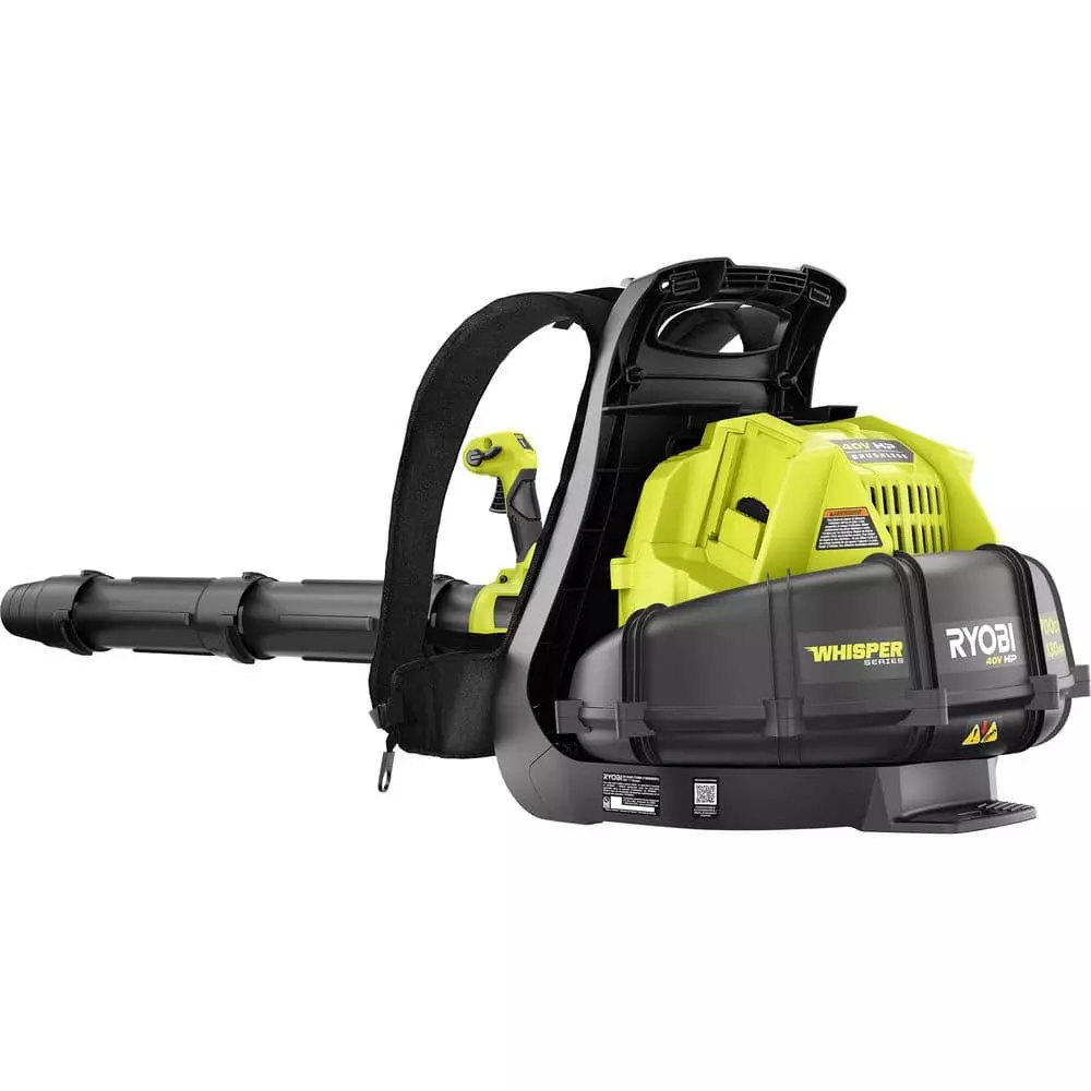 RYOBI 40V HP Brushless Whisper Series 165 MPH 730 CFM Cordless Battery Backpack Blower with (2) 6.0 Ah Batteries and Charger - Image 12