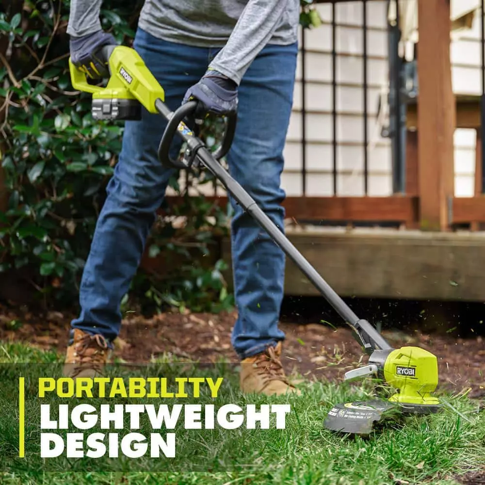 RYOBI ONE+ 18V 13 in. Cordless Battery String Trimmer/Edger with 4.0 Ah Battery and Charger - Image 5