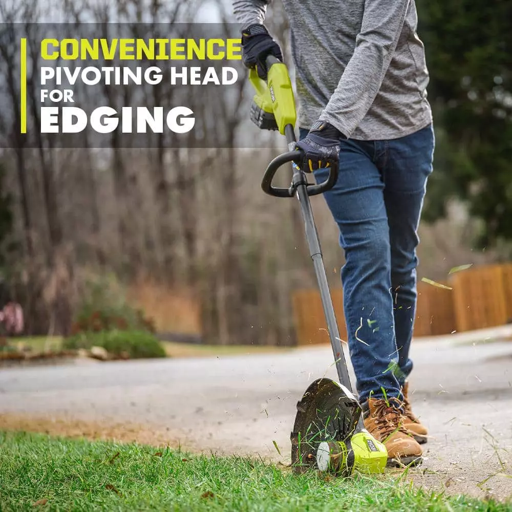 RYOBI ONE+ 18V 13 in. Cordless Battery String Trimmer/Edger with 4.0 Ah Battery and Charger - Image 6