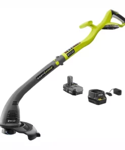 RYOBI ONE+ 18V 10 in. Cordless Battery String Trimmer and Edger with 1.5 Ah Battery and Charger