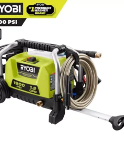 RYOBI 1900 PSI 1.2 GPM Cold Water Wheeled Electric Pressure Washer