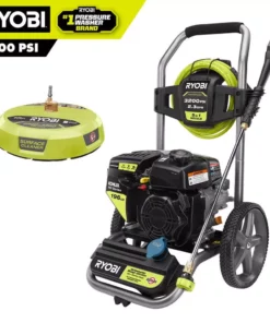 RYOBI 3200 PSI 2.3 GPM Cold Water 196cc Kohler Gas Pressure Washer and 15 in. Surface Cleaner