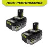 RYOBI ONE+ HP 18V HIGH PERFORMANCE Lithium-Ion 6.0 Ah Battery (2-Pack)