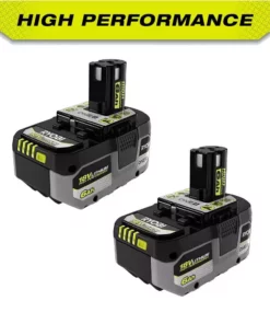 RYOBI ONE+ HP 18V HIGH PERFORMANCE Lithium-Ion 6.0 Ah Battery (2-Pack)