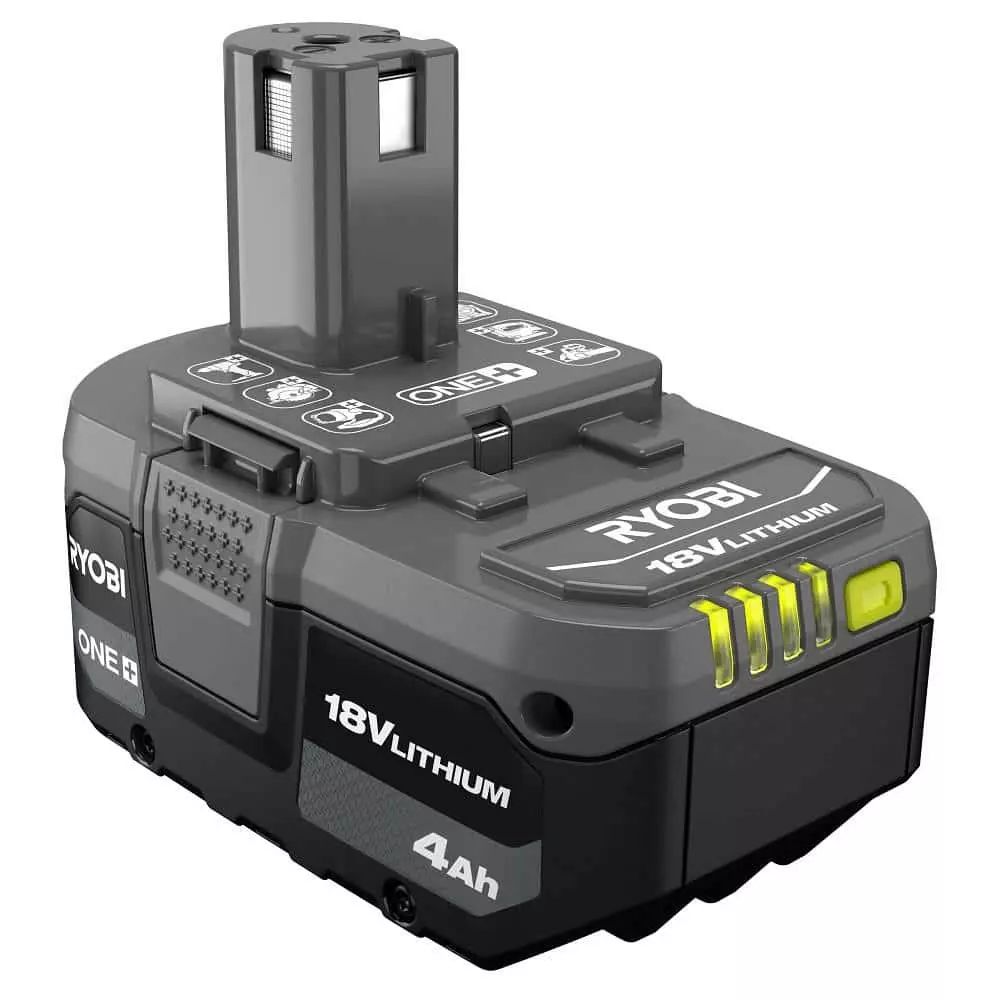 RYOBI ONE+ 18V Lithium-Ion 4.0 Ah Battery (2-Pack) with 18V Charger - Image 3