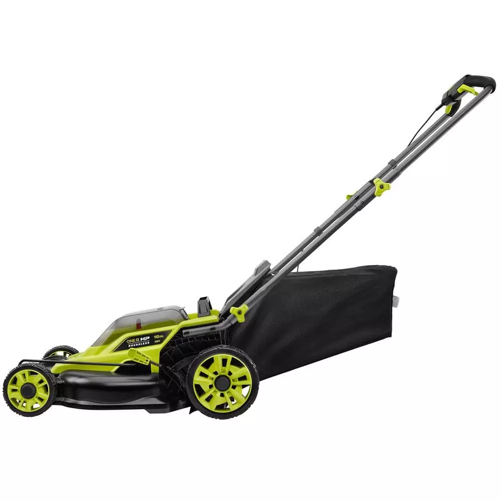RYOBI ONE+ HP 18V Brushless 16 in. Cordless Battery Walk Behind Push Lawn Mower with (2) 4.0 Ah Batteries and (1) Charger - Image 10