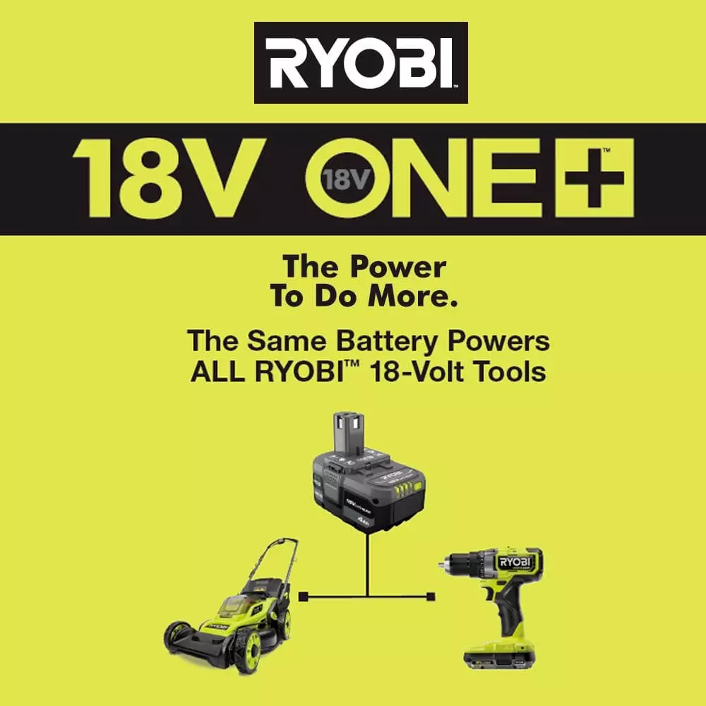 RYOBI ONE+ HP 18V Brushless 16 in. Cordless Battery Walk Behind Push Lawn Mower with (2) 4.0 Ah Batteries and (1) Charger - Image 9