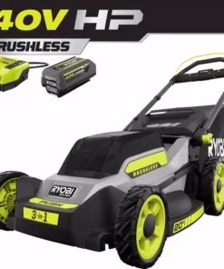 RYOBI 40V HP Brushless 20 in. Cordless Battery Walk Behind Push Mower with 6.0 Ah Battery and Charger