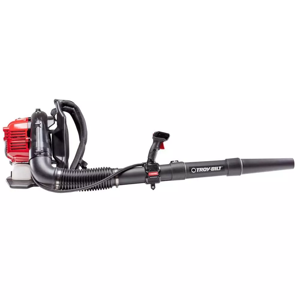 Troy-Bilt 220 MPH 600 CFM 51 cc Full Crank 2-Cycle Gas Backpack Leaf Blower with Tube Mounted Controls - Image 4