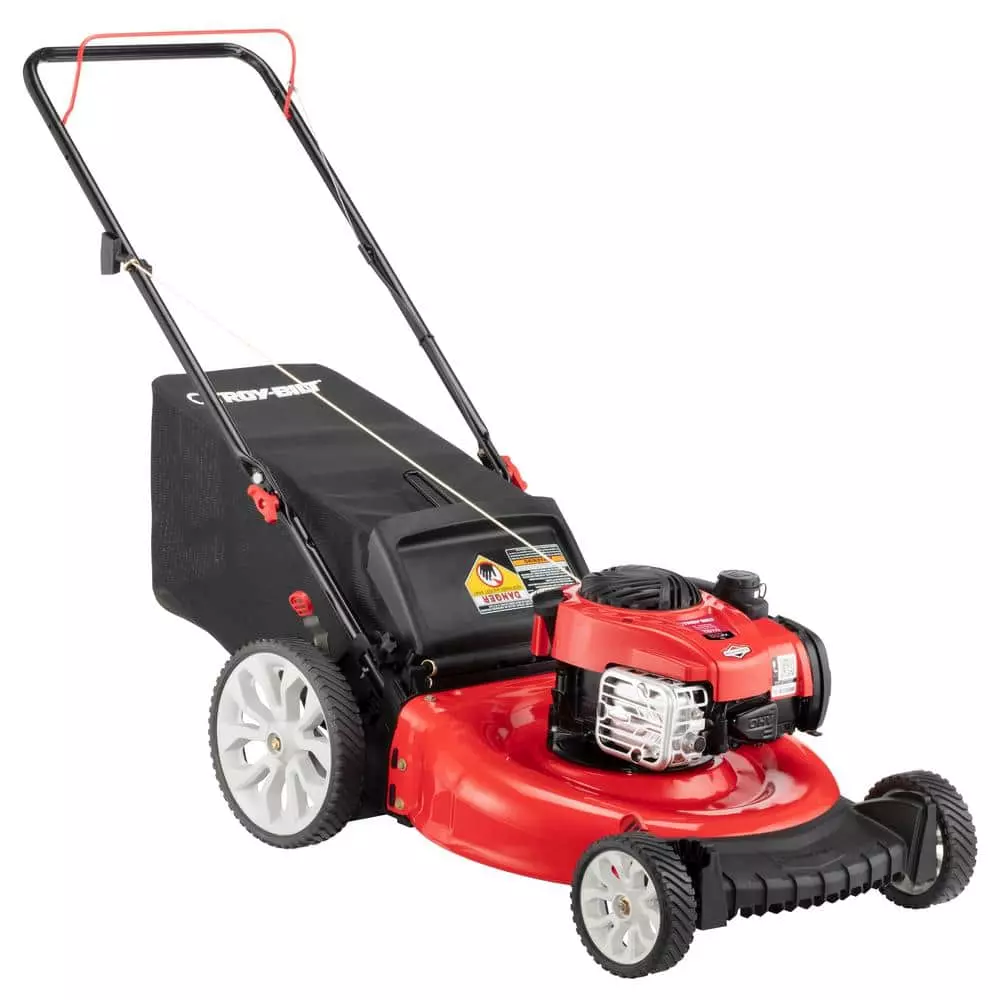 Troy-Bilt 21in. 140cc Briggs & Stratton Gas Push Lawn Mower with Rear bag and Mulching Kit Included
